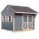 Northwood 10 ft. x 10 ft. Wood Storage Shed Kit with Floor Including 4 x 4 Runners